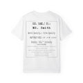 Back  Print Personalised Details Stamp (Manufacturing Details Imitation) With Wasp Logo T-Shirt