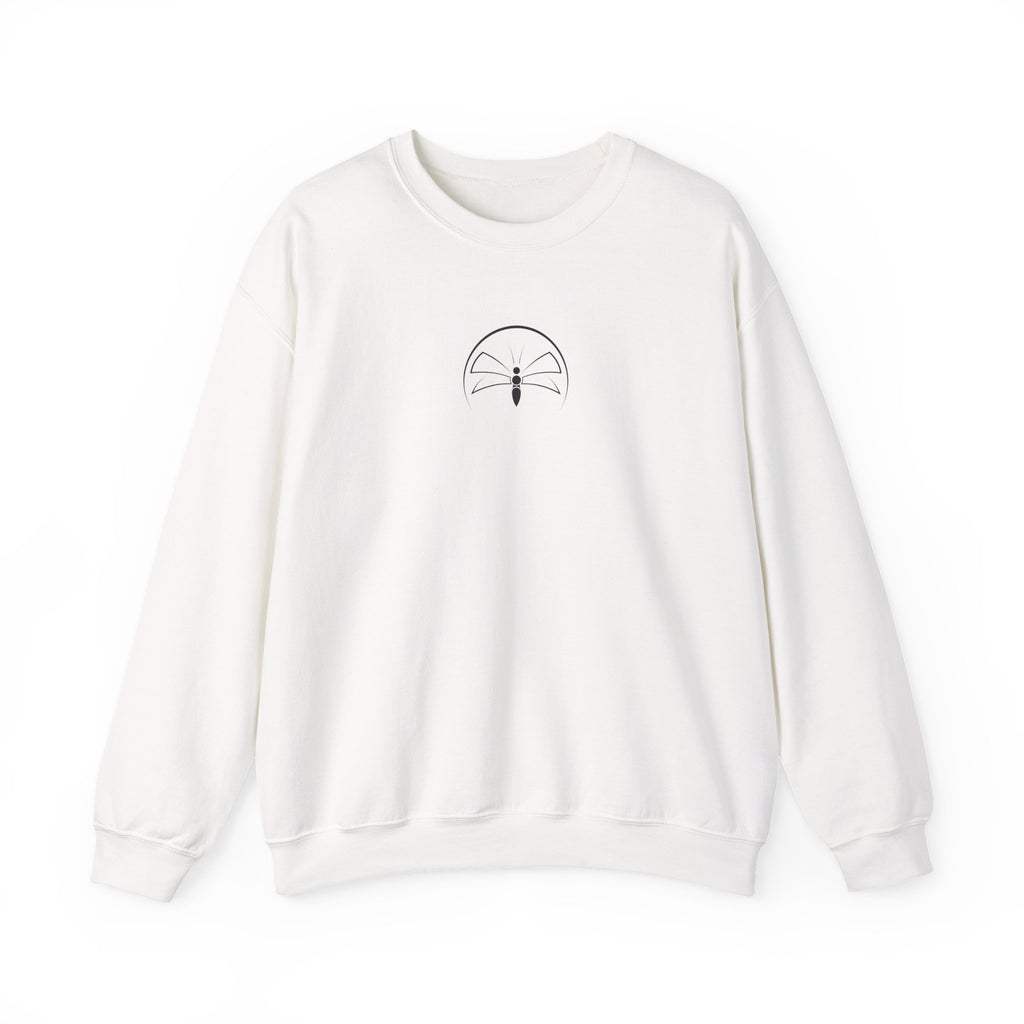 Back  Print Personalised Details Stamp (Manufacturing Details Imitation) With Wasp Logo Crewneck Sweatshirt