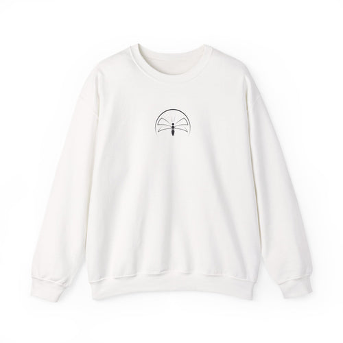 Back  Print Personalised Details Stamp (Manufacturing Details Imitation) With Wasp Logo Crewneck Sweatshirt