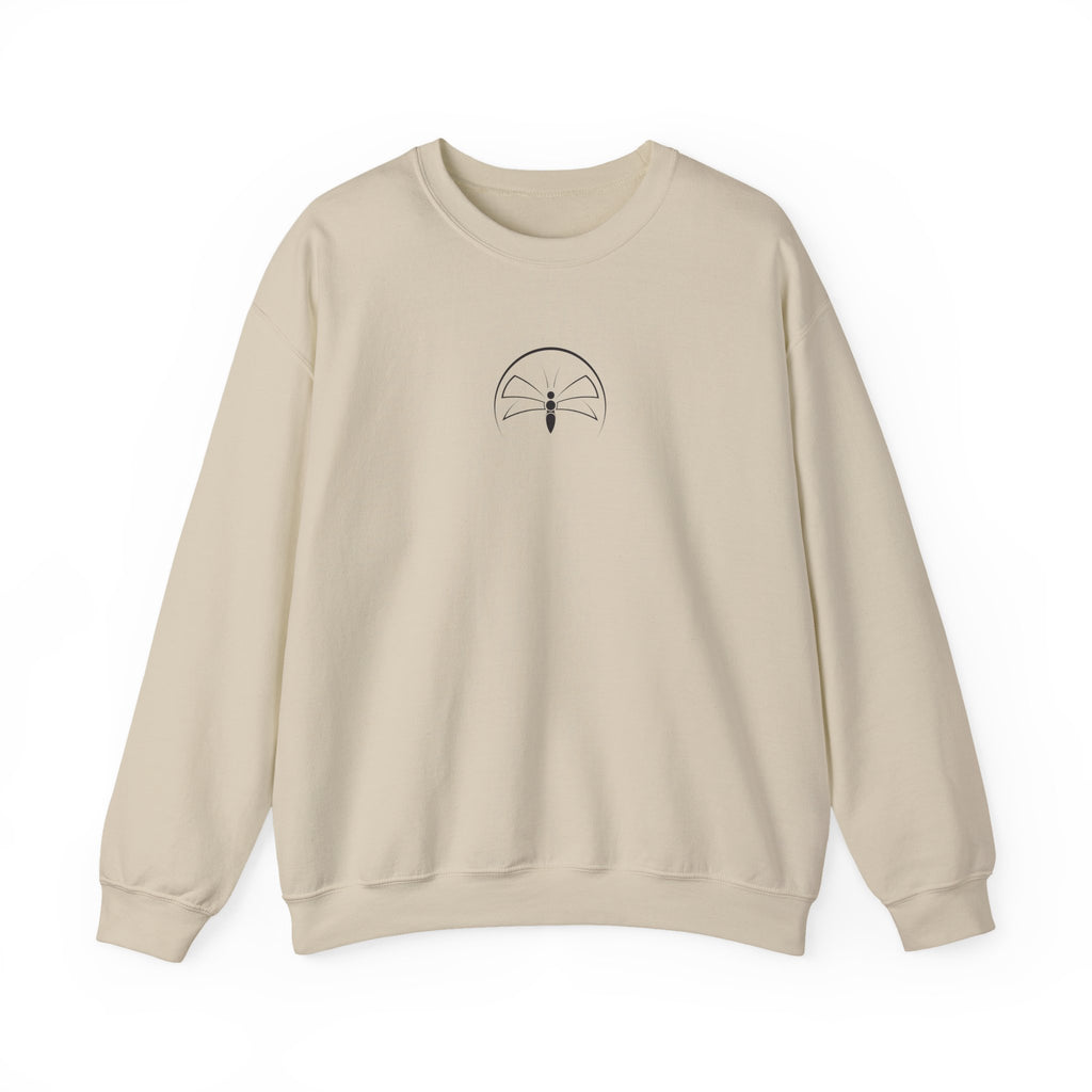 Back  Print Personalised Details Stamp (Manufacturing Details Imitation) With Wasp Logo Crewneck Sweatshirt