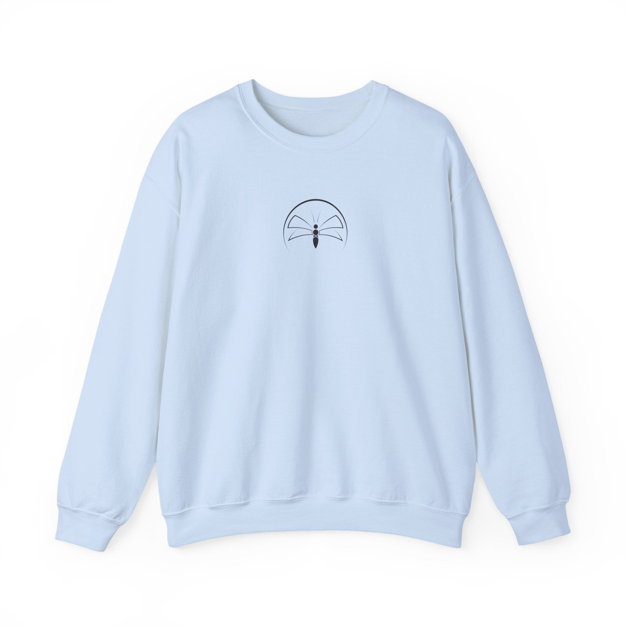 Back  Print Personalised Details Stamp (Manufacturing Details Imitation) With Wasp Logo Crewneck Sweatshirt